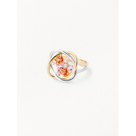 Bague Poiray Tresse Précieuse Grand Modèle Or Jaune & Or Blanc