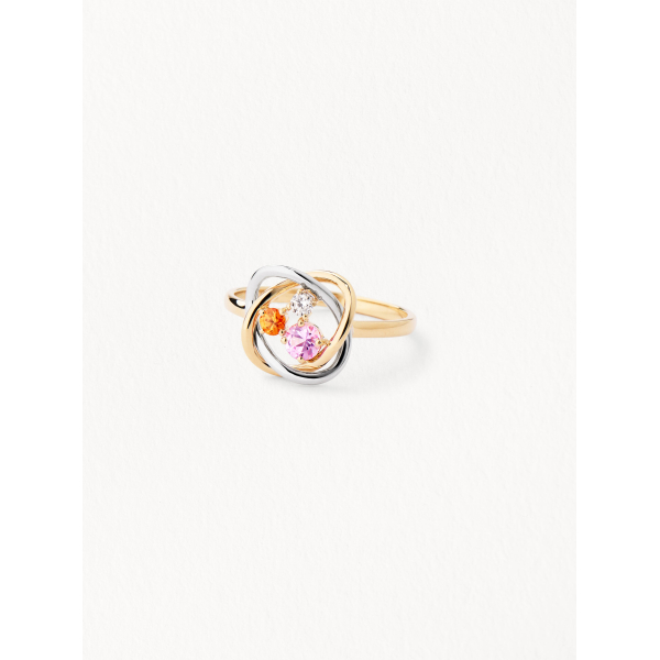 Bague Poiray Tresse Précieuse Petit Modèle Or Jaune & Or Blanc