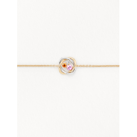 Bracelet Poiray Tresse Précieuse Or Jaune & Or Blanc