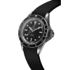 Montre Yema Superman Steel CMM.10 39mm Cadran Noir Bracelet FKM Viton