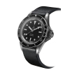 Montre Yema Superman Steel CMM.10 41mm Cadran Noir Bracelet Cuir Grainé