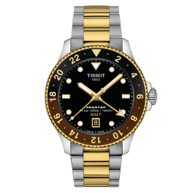 Montre Tissot Seastar 1000 Quartz GMT PVD Or Jaune