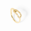 Bague Dinh Van Maillon Petit Modèle Or Jaune Et Diamants