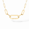 Collier Maillon Dinh Van XL or jaune