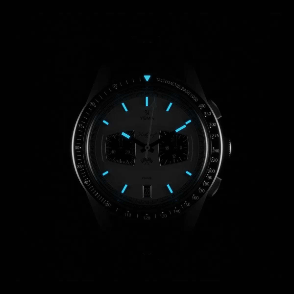 Montre Yema Rallygraf Meca-quartz II Panda Bracelet Acier