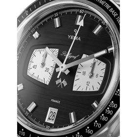 Montre Yema Rallygraf Meca-quartz II Reverse Panda Bracelet Acier