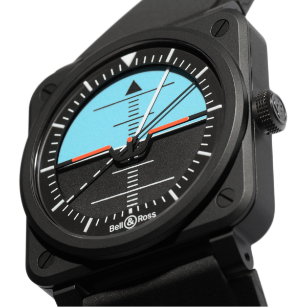 copy of Montre BELL & ROSS BR 03 Gyrocompass 41mm Bracelet Caoutchouc Noir