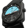 copy of Montre BELL & ROSS BR 03 Gyrocompass 41mm Bracelet Caoutchouc Noir