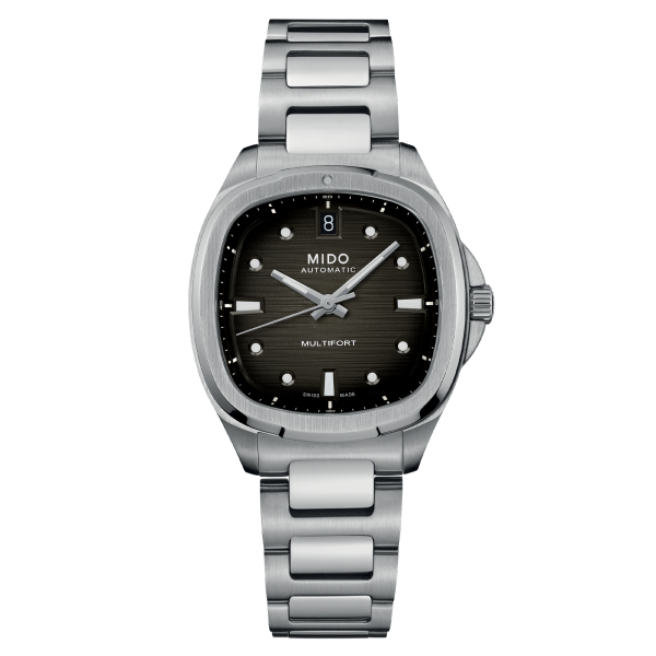 Montre Mido Multifort TV 35 Cadran Gris Index Diamants