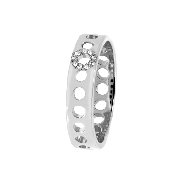 Bague TOM G Serge or blanc et diamants