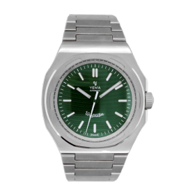 Montre Occasion YEMA Wristmaster Traveller Micro-Rotor Edition limitée Cadran Vert
