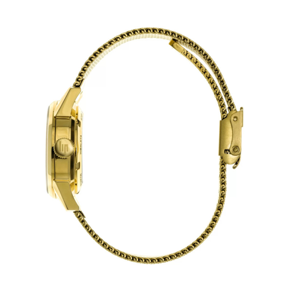 Montre Lip Himalaya 29mm Coeur Ouvert Doree Bracelet Milanais