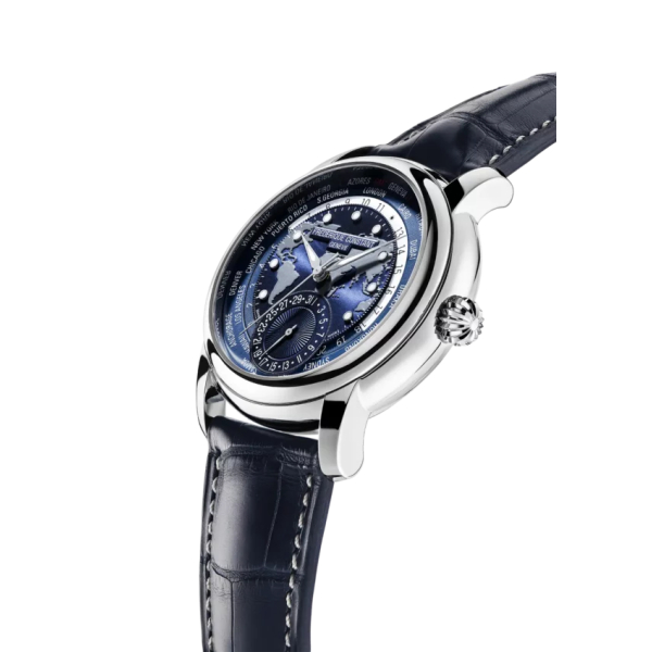 Montre Frederique Constant Manufacture Classic Worldtimer Cadran Bleu