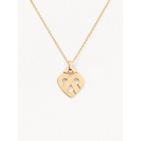 Pendentif Poiray Coeur Entrelacé Or Jaune Petit Modèle