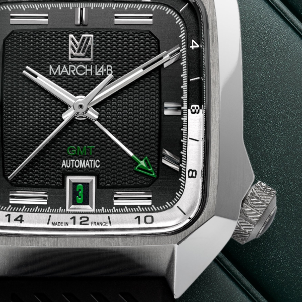 Montre MARCH LA.B AM2 GMT Automatique Black Bracelet Acier