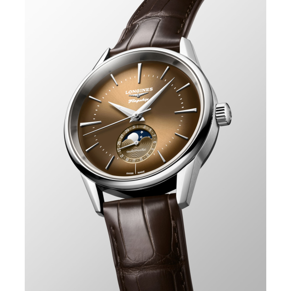 Montre Longines Flagship Heritage Moonphase Cadran Beige