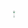 Boucle Unique Stone Paris Hope Or Blanc Diamants et Emeraudes