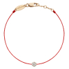 Bracelet Redline Illusion Diamants0.05 ct Or Rose Fil Rouge