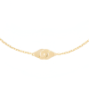 Bracelet Menottes Dinh Van R5 or jaune sur chaîne