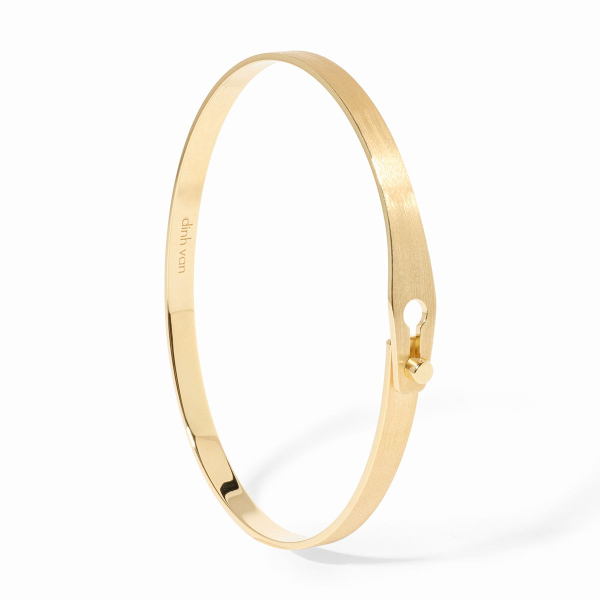 Bracelet Dinh Van Serrure Jonc Or Jaune brossé