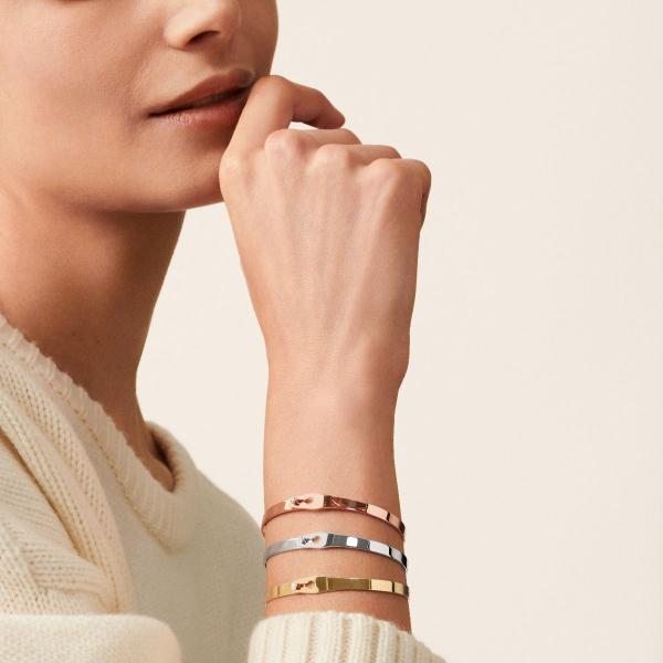 Bracelet Dinh Van Serrure nouveau Jonc Or jaune et Diamant