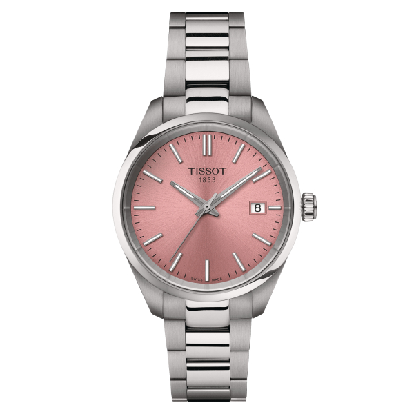 Montre Tissot PR 100 Quartz 34mm Cadran Rose Bracelet Acier inoxydable