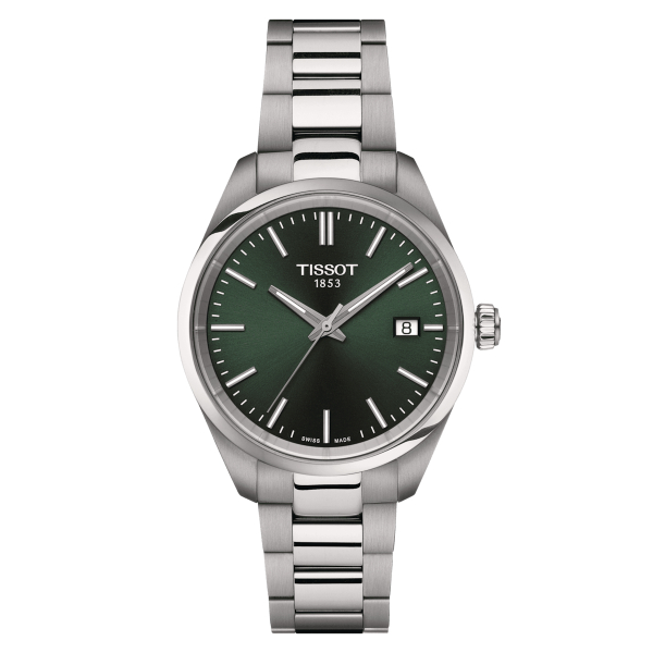 Montre Tissot PR 100 Quarte Cadran Vert Bracelet Acier