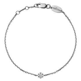 Bracelet Redline ILLUSION sur chaîne or noir diamant 0.05ct