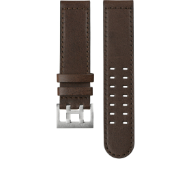 Bracelet Hamilton 22mm Khaki Aviation Cuir Marron