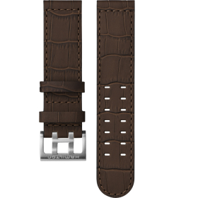 Bracelet Hamilton 22mm Khaki Aviation Cuir Marron