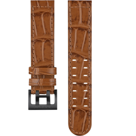 Bracelet Hamilton 20mm Khaki Aviation Cuir Brun