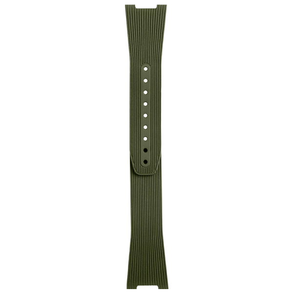 BR-05 AUTO - BR-05 GMT BRACELET EN CAOUTCHOUC STRIÉ VERT