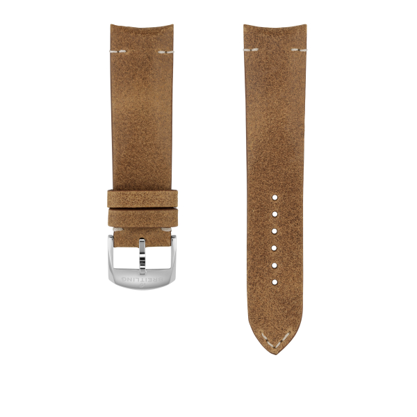 BRACELET BREITLING EN CUIR DE VEAU ORLANDO MARRON - 22 MM