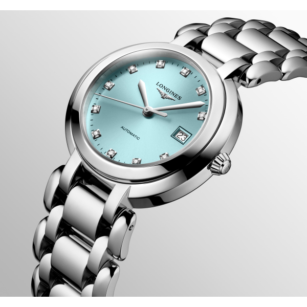 Montre Longines PrimaLuna Cadran Bleu Index Diamants