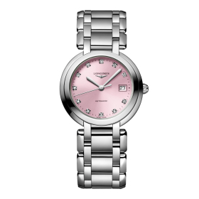 Montre Longines PrimaLuna Cadran Rose Index Diamants