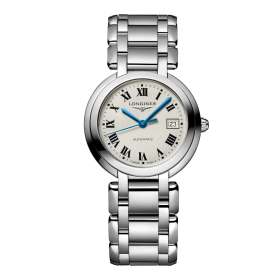 Montre Longines PrimaLuna Cadran Argent Index Chiffres Romains