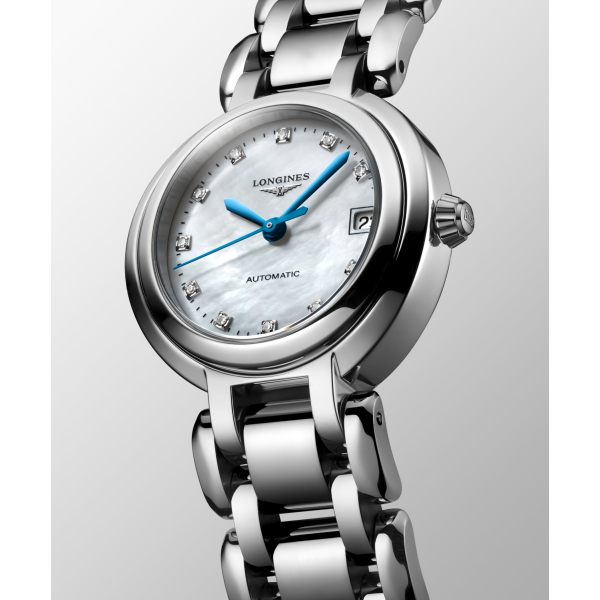 Montre Longines PrimaLuna 26.5mm Cadran Nacre Index Diamants