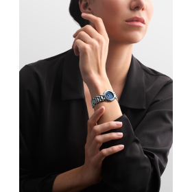 Montre Longines PrimaLuna 26.5mm Cadran Nacre Bleue Index Diamants