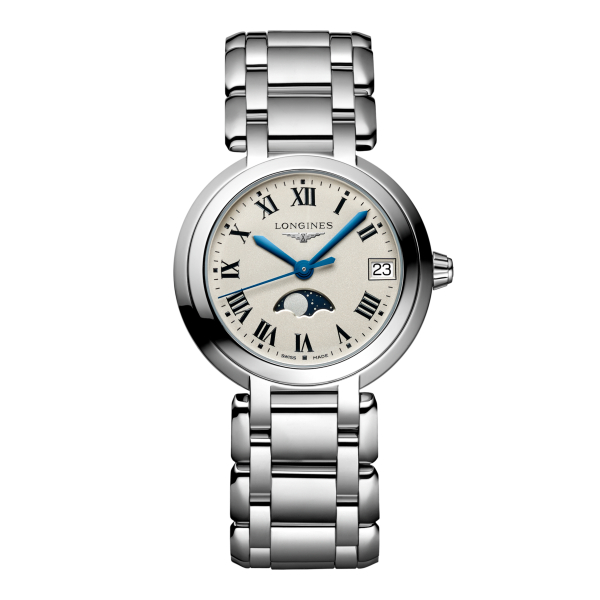 Montre Longines PrimaLuna Acier Cadran Argenté