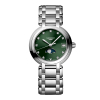 Montre Longines PrimaLuna Moonphase Cadran Vert Index Diamants
