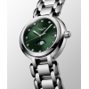 Montre Longines PrimaLuna Moonphase Cadran Vert Index Diamants