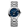 Montre Longines PrimaLuna Moonphase Cadran Nacre Bleue Index Diamants
