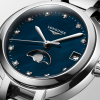 Montre Longines PrimaLuna Moonphase Cadran Nacre Bleue Index Diamants