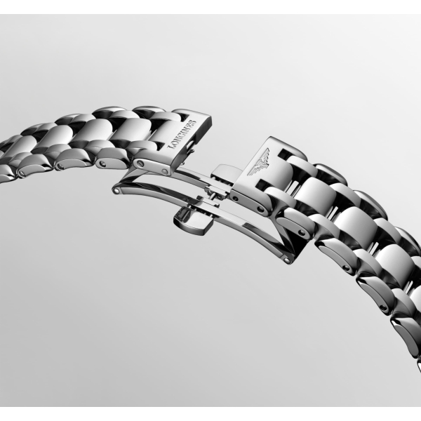 Montre Longines PrimaLuna Quartz Cadran Rose Index Diamants