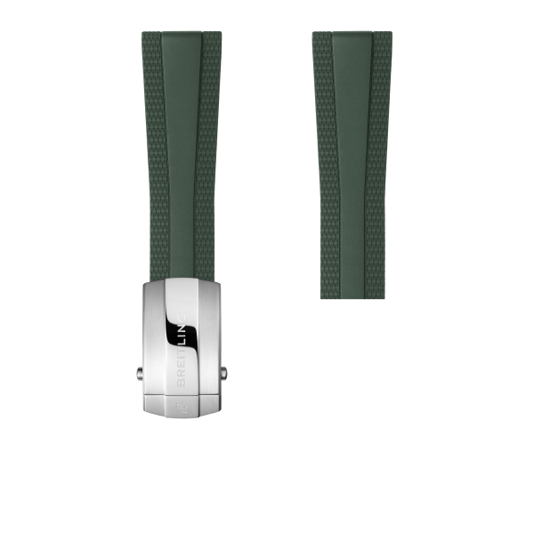 BRACELET BREITLING EN CAOUTCHOUC DIVER PRO VERT - 22 MM