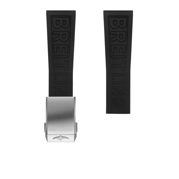 BRACELET BREITLING EN CAOUTCHOUC DIVER PRO NOIR - 24 MM