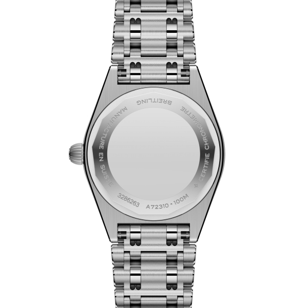 Montre Femme Breitling 28 Cadran Nacre Bleue Serti Diamant