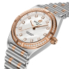 Montre Femme Breitling 28 Cadran Nacre Noire Or Rose Diamants