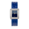 Montre Poiray Ma Première Acier Cadran Bleu Bracelet Alligator Bleu