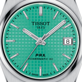 Montre Tissot PRX Powermatic 35mm Cadran Vert Clair Bracelet Acier